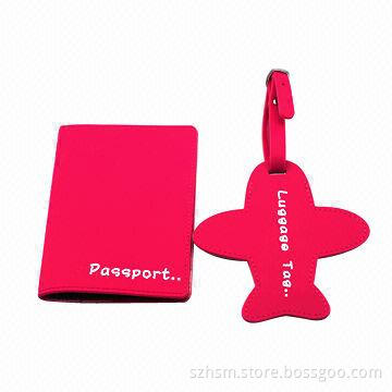 Set of PVC Passport Holder and Luggage Tag